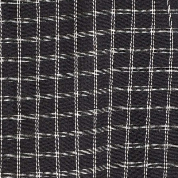 Madewell plaid off the shoulder top tie wrists - Picture 8 of 8